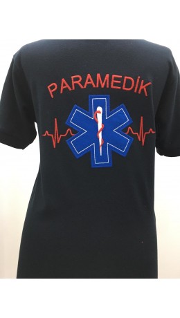 YENİ Paramedik Bayan Kısa Kol T-Shirt Lacivert