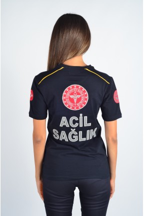 Lakost 112 Bay Bayan Kısa Kollu T-Shirt 