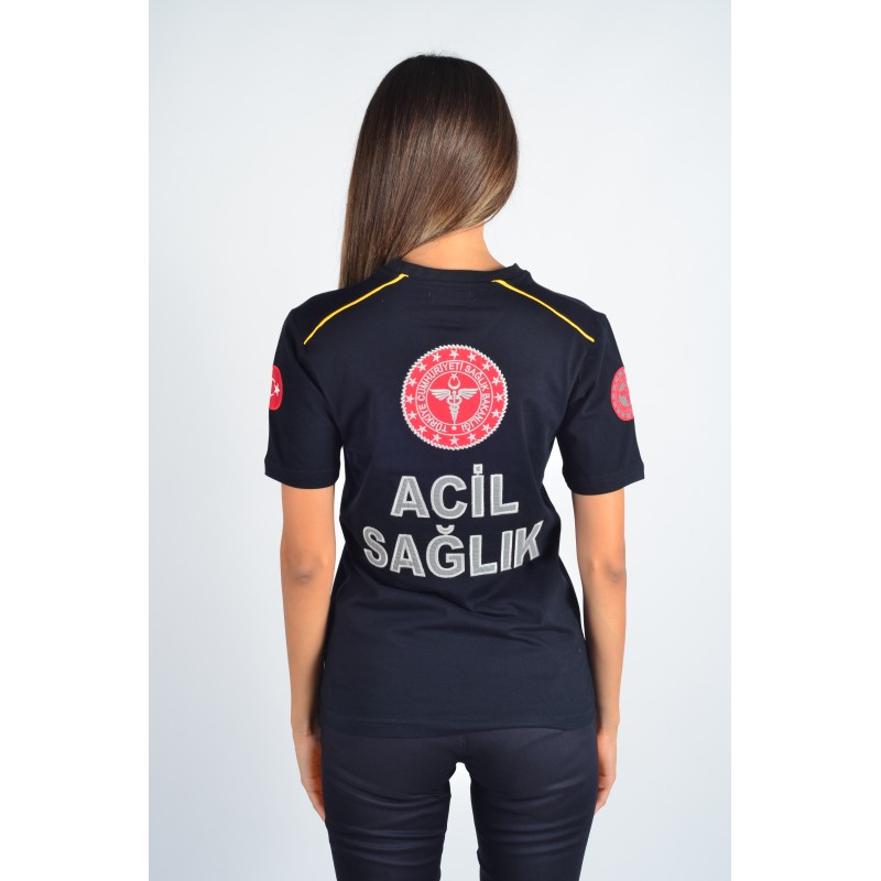 Penye 112 Bay Bayan Kısa Kollu T-Shirt 