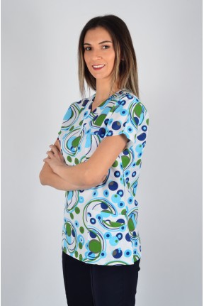 Desenli Tek Üst Renkli Çember