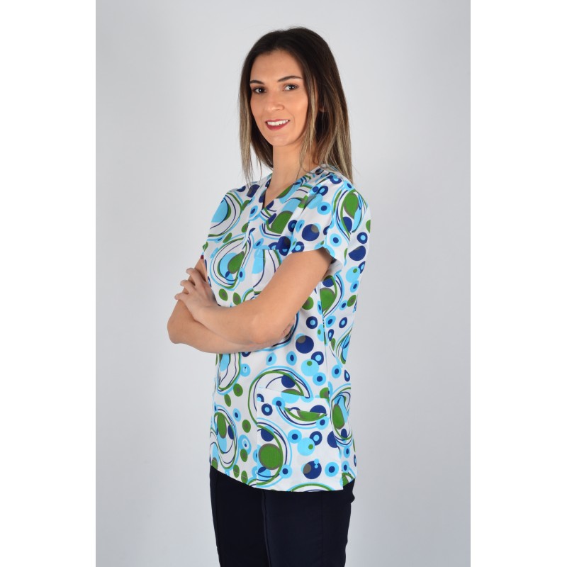 Desenli Tek Üst Renkli Çember