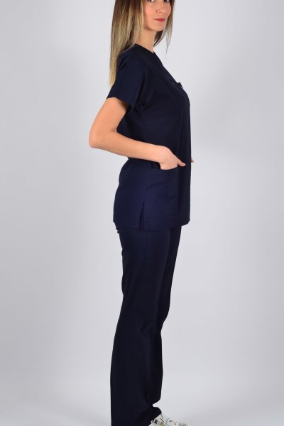 K-Flex  Likralı Lacivert Takım 