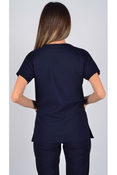 K-Flex  Likralı Lacivert Tek Üst