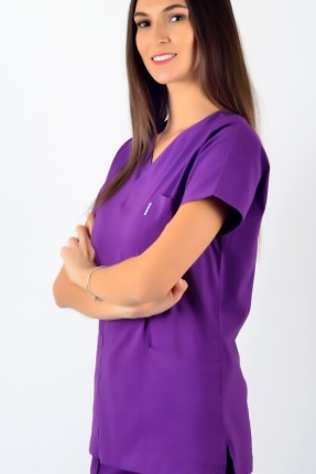 K-Flex  Likralı Mor Takım 