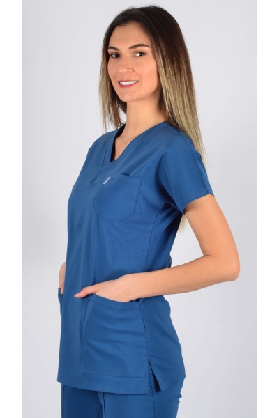 K-Flex  Likralı Petrol Mavisi Takım 