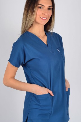 K-Flex  Likralı Petrol Mavisi Takım 