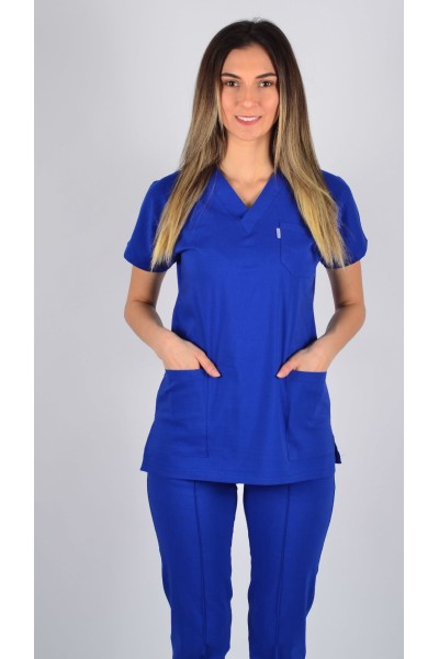 K-Flex  Likralı Sax Mavisi Takım 