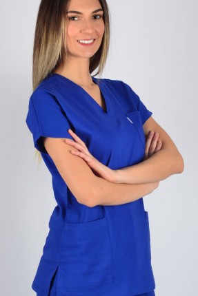 K-Flex  Likralı Sax Mavisi Takım 