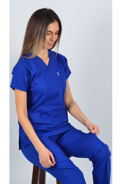 K-Flex  Likralı Sax Mavisi Takım 