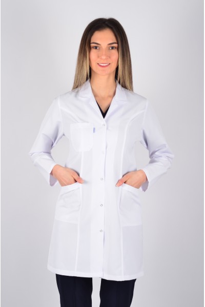 Uzun Kol Gömlek Yaka Ara Boy Önlük