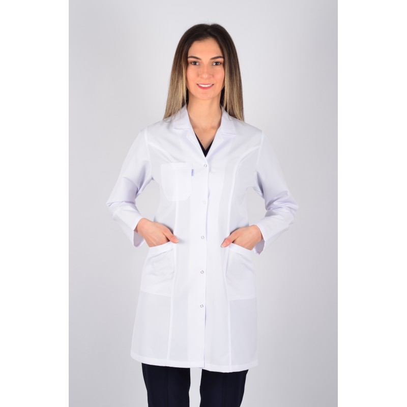 Uzun Kol Gömlek Yaka Ara Boy Önlük