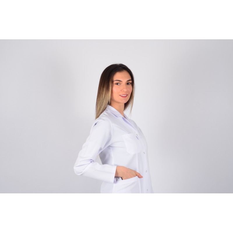 Uzun Kol Gömlek Yaka Ara Boy Önlük