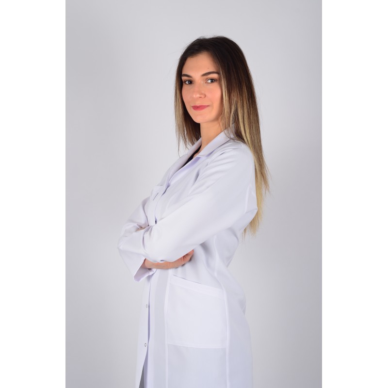 Uzun Kol Gömlek Yaka Ara Boy Önlük