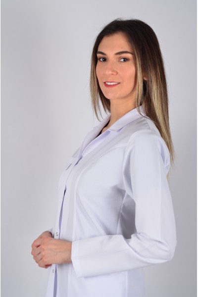 Uzun Kol Gömlek Yaka Ara Boy Önlük