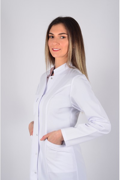 Uzun Kol Hakim Yaka Ara Boy Önlük