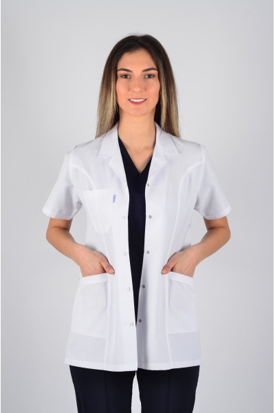 Kısa Kol Gömlek Yaka Kısa Önlük