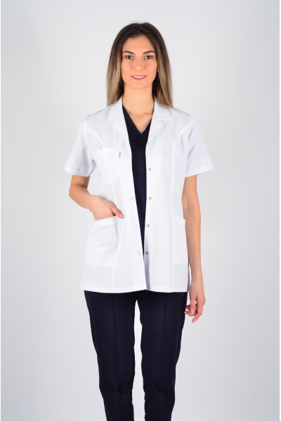 Kısa Kol Gömlek Yaka Kısa Önlük