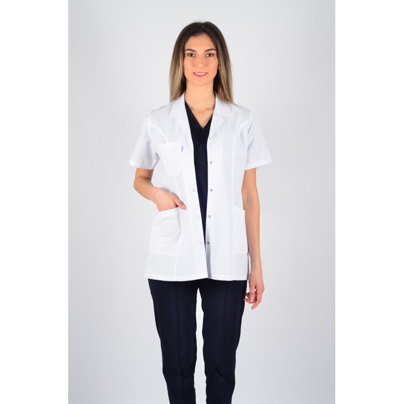 Kısa Kol Gömlek Yaka Kısa Önlük