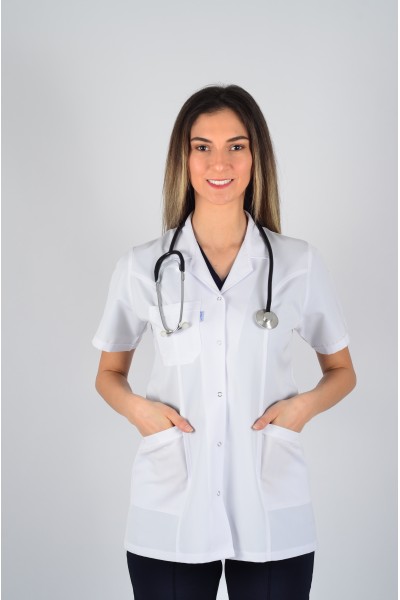 Kısa Kol Gömlek Yaka Kısa Önlük