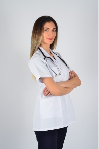 Kısa Kol Gömlek Yaka Kısa Önlük