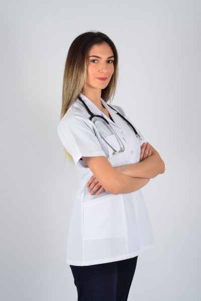 Kısa Kol Gömlek Yaka Kısa Önlük