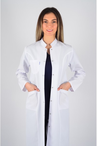 Uzun Kol Hakim Yaka Maxi Boy Önlük