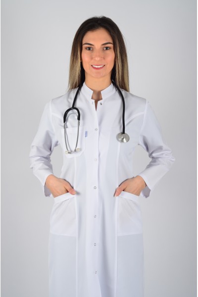 Uzun Kol Hakim Yaka Maxi Boy Önlük