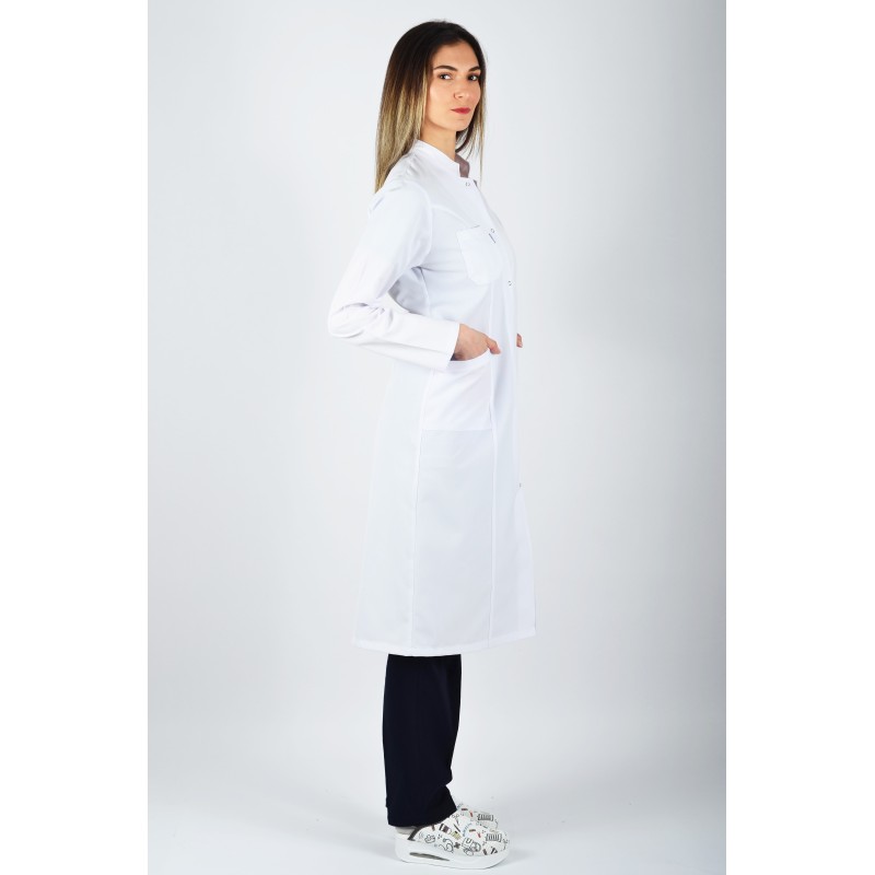 Uzun Kol Hakim Yaka Maxi Boy Önlük