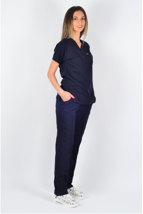 K-Flex  Likralı Lacivert Tek Alt